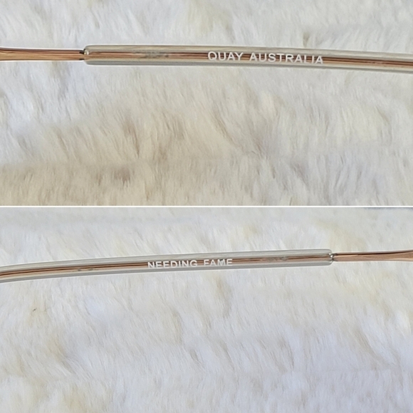 QUAY // ltd ed oversized clear gold frame brown gradient lens aviators flaw main image 14